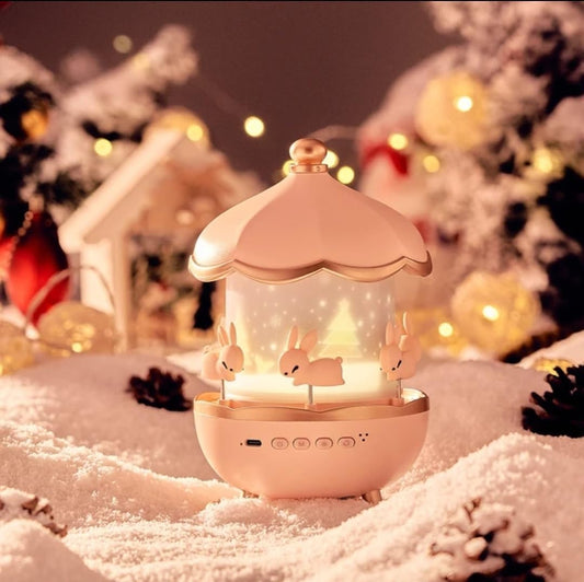 GlowBunny Starry Night Lamp – Music & Rotating Light Show